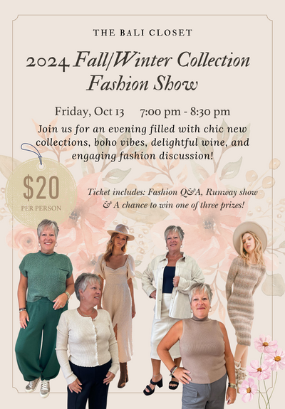 The Bali Closet 2024 Fall/Winter Collection Fashion Show Rockway Vineyards